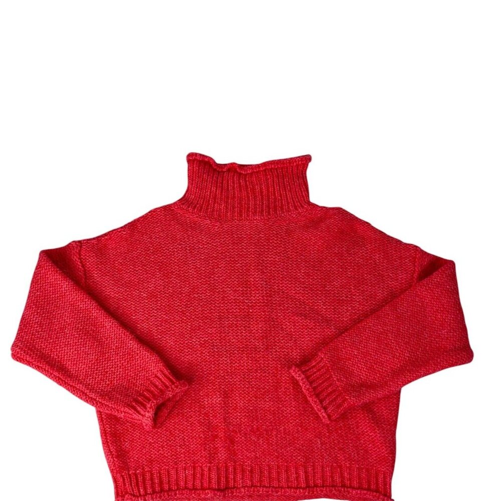 BY ANTHROPOLOGIE Women's Pink HIgh Neck Wool Blend Pullover Sweater Small